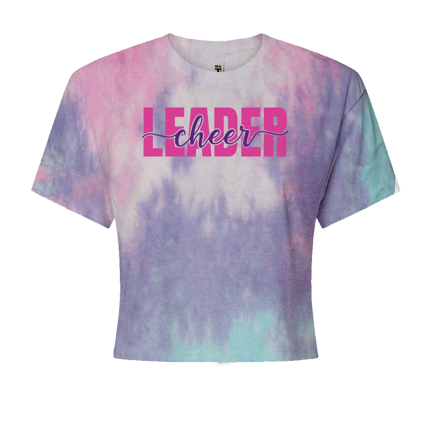 Cheerleader Script Style Cropped T-Shirt Cotton Candy