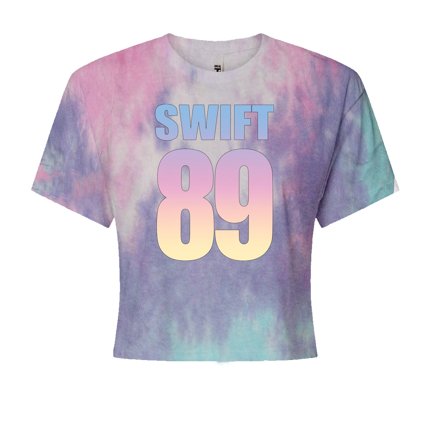 Lover Era Swift 89 Birth Year Music Fan TTPD Cropped T-Shirt Cotton Candy