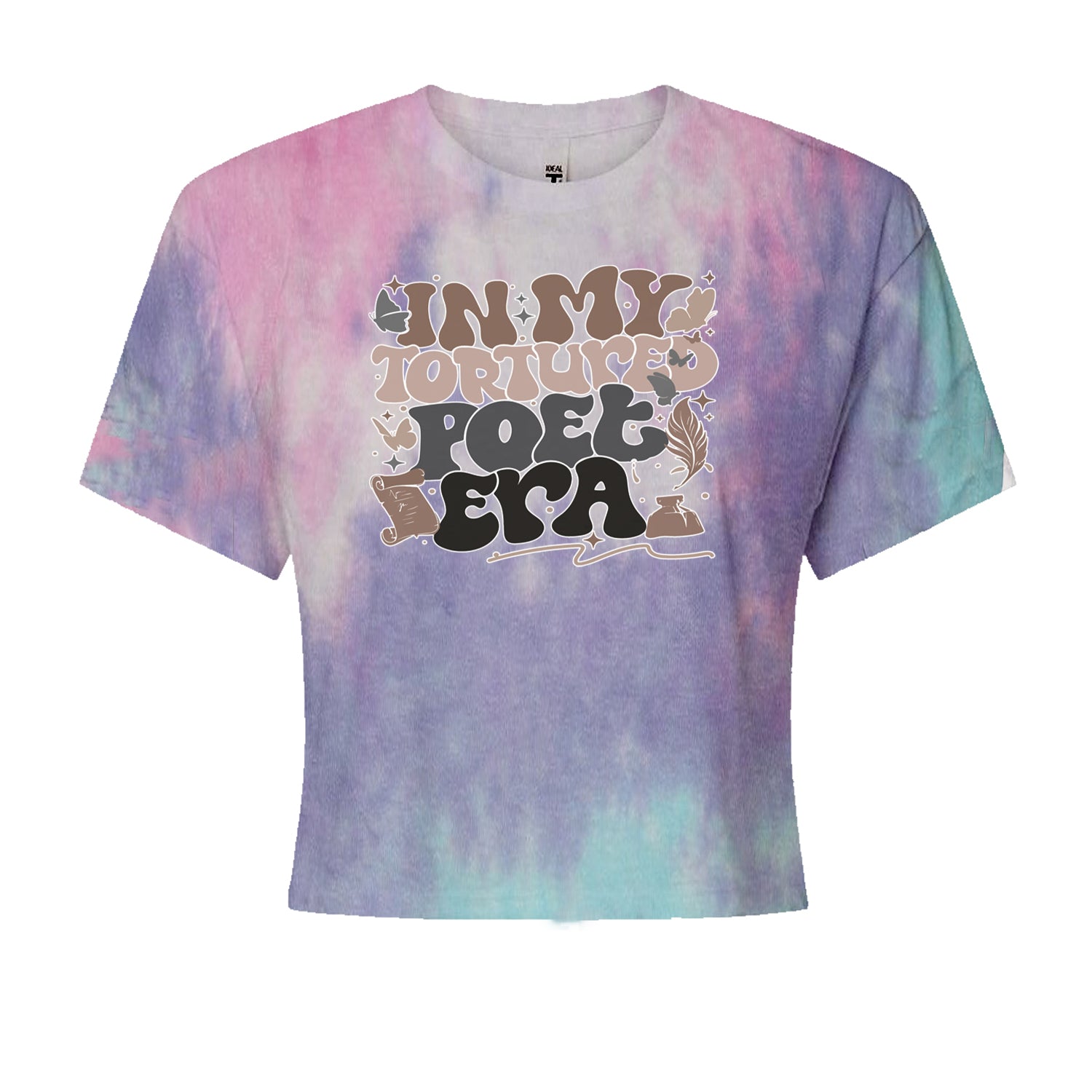 In My Tortured Poet Era TTPD Music Cropped T-Shirt Cotton Candy