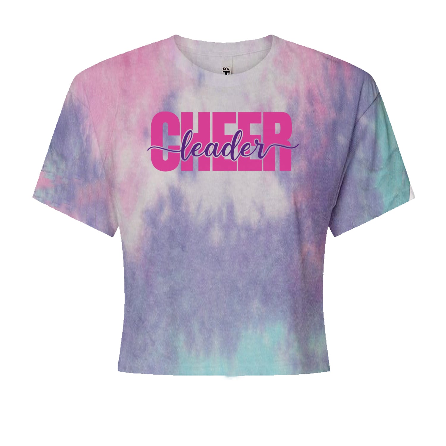 Cheerleader with Scripted Flair Cropped T-Shirt Cotton Candy