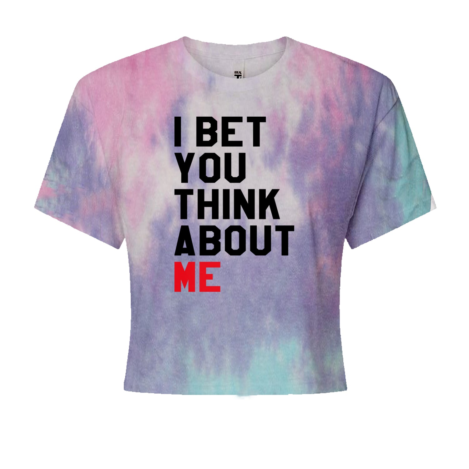 I Bet You Think About Me New TTPD Era Cropped T-Shirt Cotton Candy