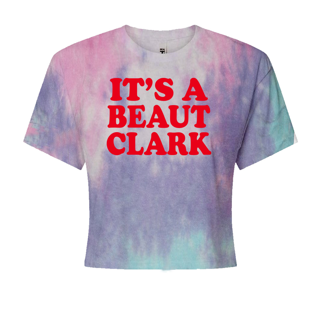It's a Beaut Clark Festive ChristmasCropped T-Shirt Cotton Candy