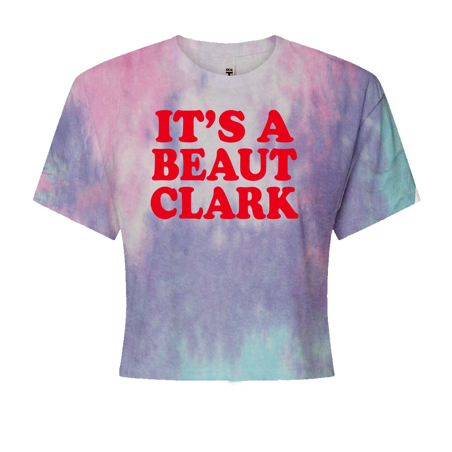 It's a Beaut Clark Festive ChristmasCropped T-Shirt Cotton Candy