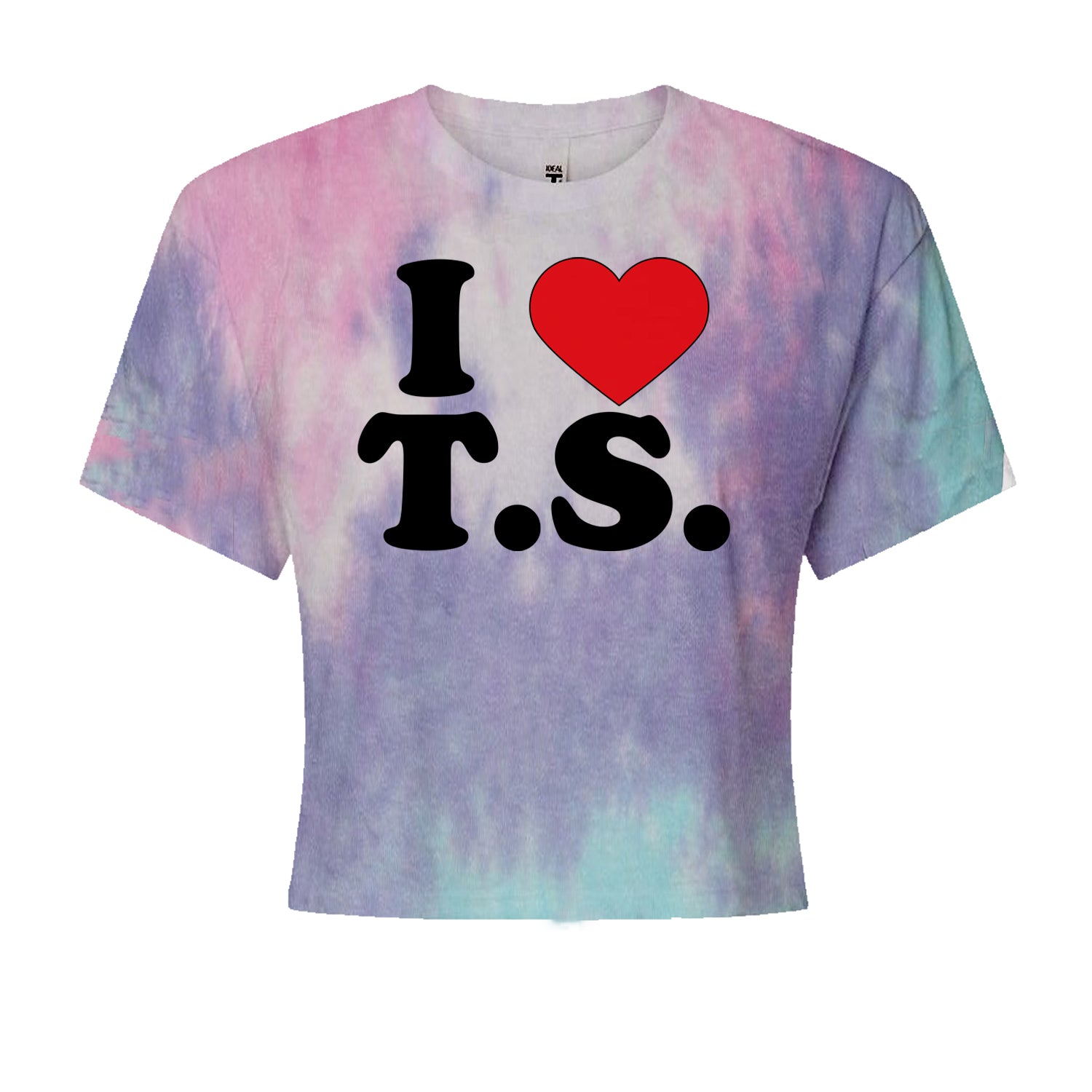 I Heart T.S. Concert Music Lover  Cropped T-Shirt Cotton Candy