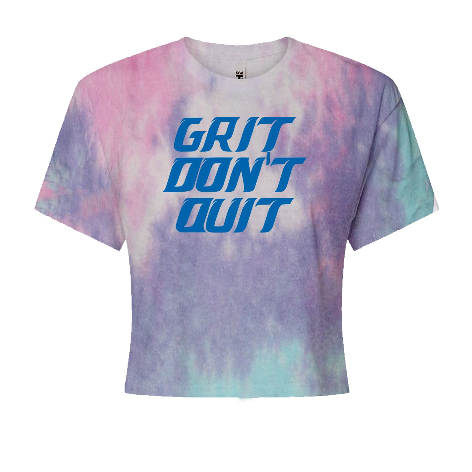 Grit Don't Quit Detroit Grit Cropped T-Shirt Cotton Candy