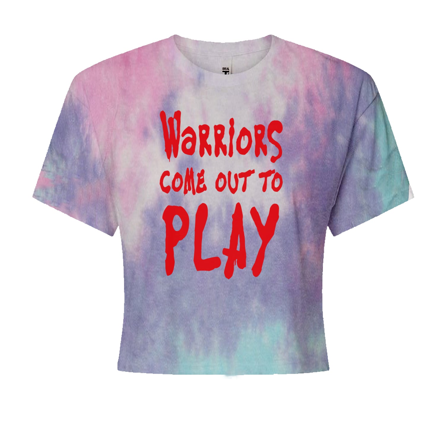 Warriors Come Out To Play  Cropped T-Shirt Cotton Candy