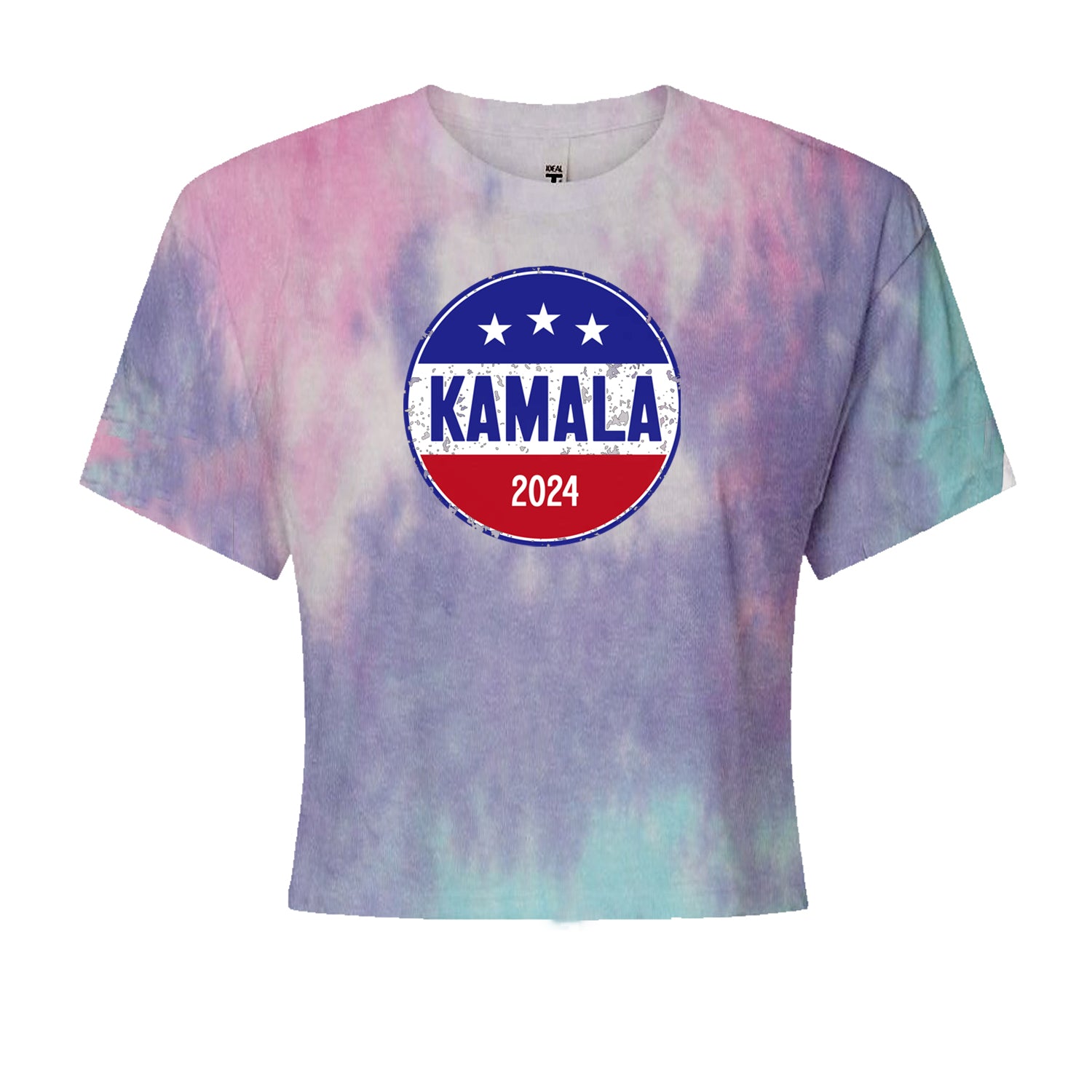 Kamala Badge 2024 - Kamala Harris For President 2024 Cropped T-Shirt Cotton Candy