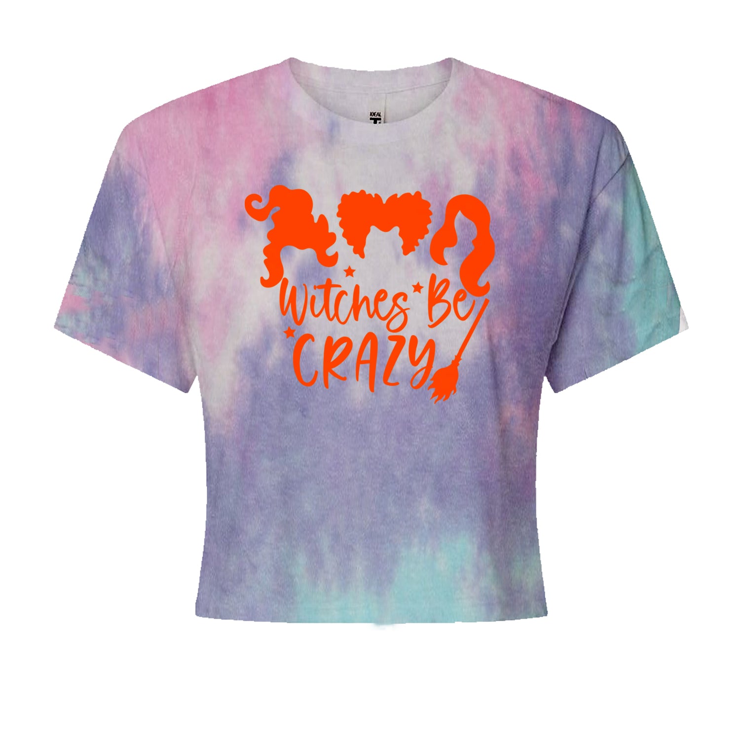 Witches Be Crazy Hocus Pocus Cropped T-Shirt Cotton Candy