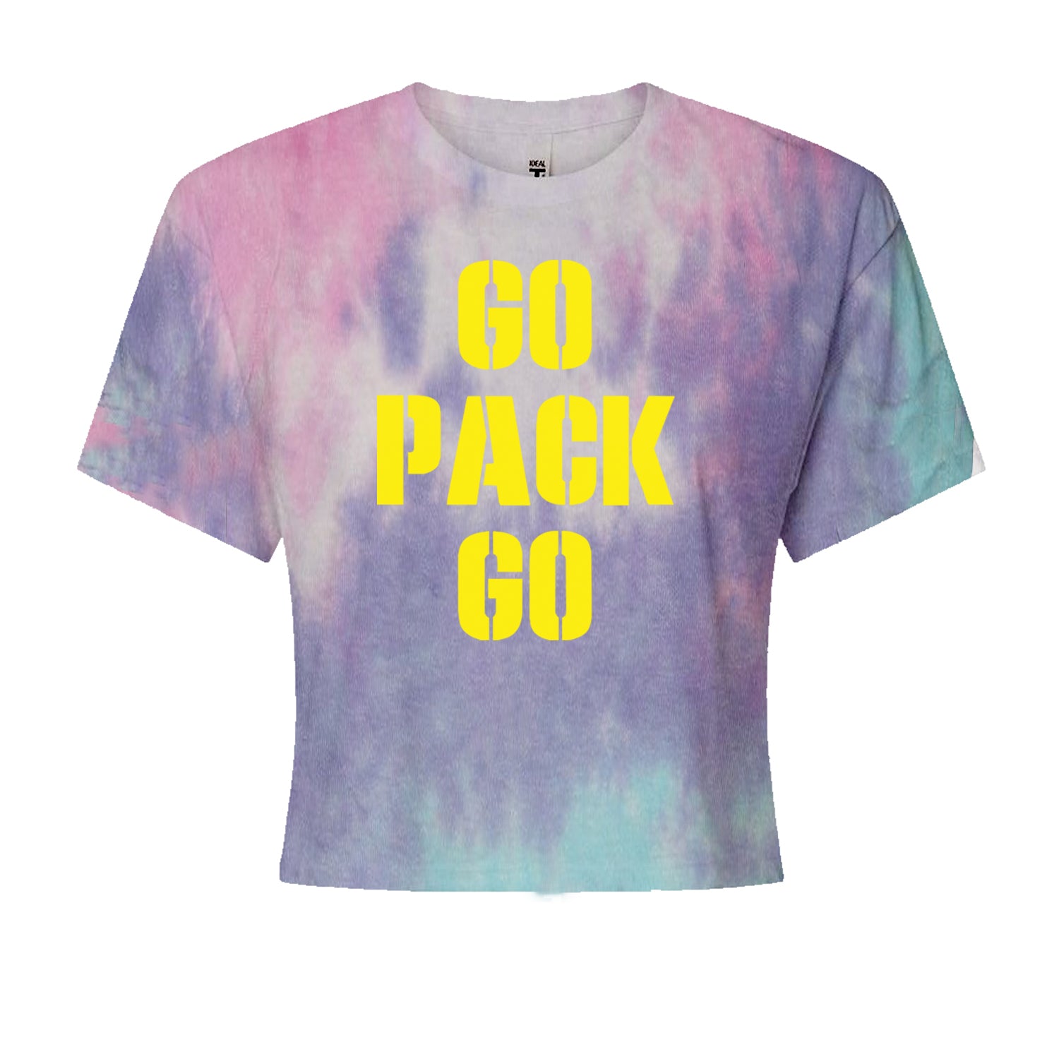 Go Pack Go Green Bay Cropped T-Shirt Cotton Candy