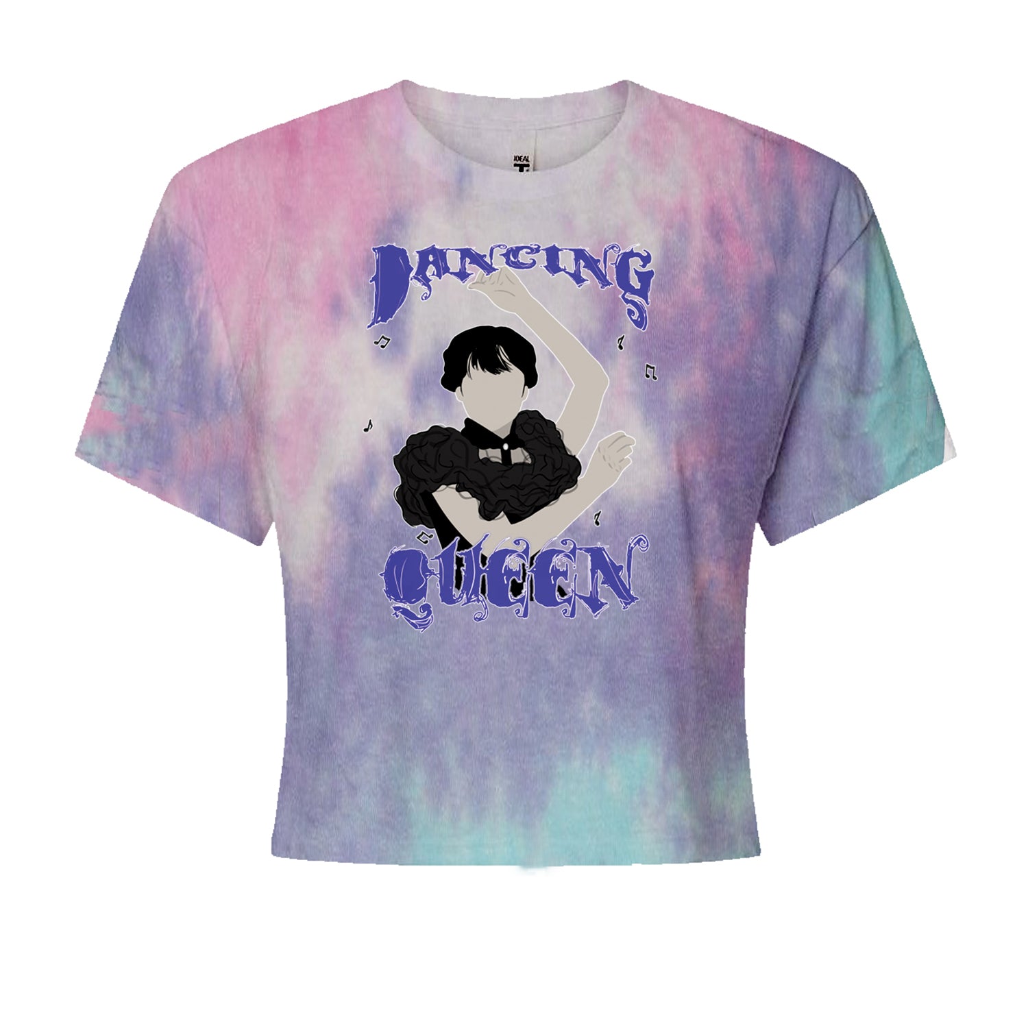 Wednesday Dancing Queen Cropped T-Shirt Cotton Candy