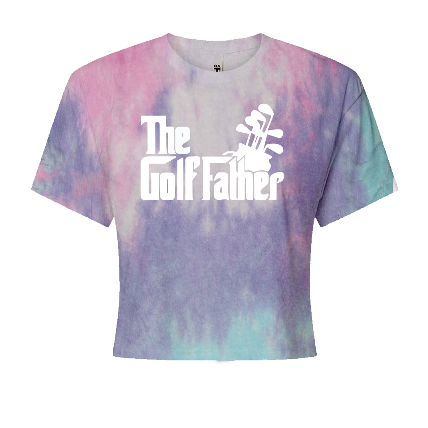 The Golf Father Golfing Dad  Cropped T-Shirt Cotton Candy