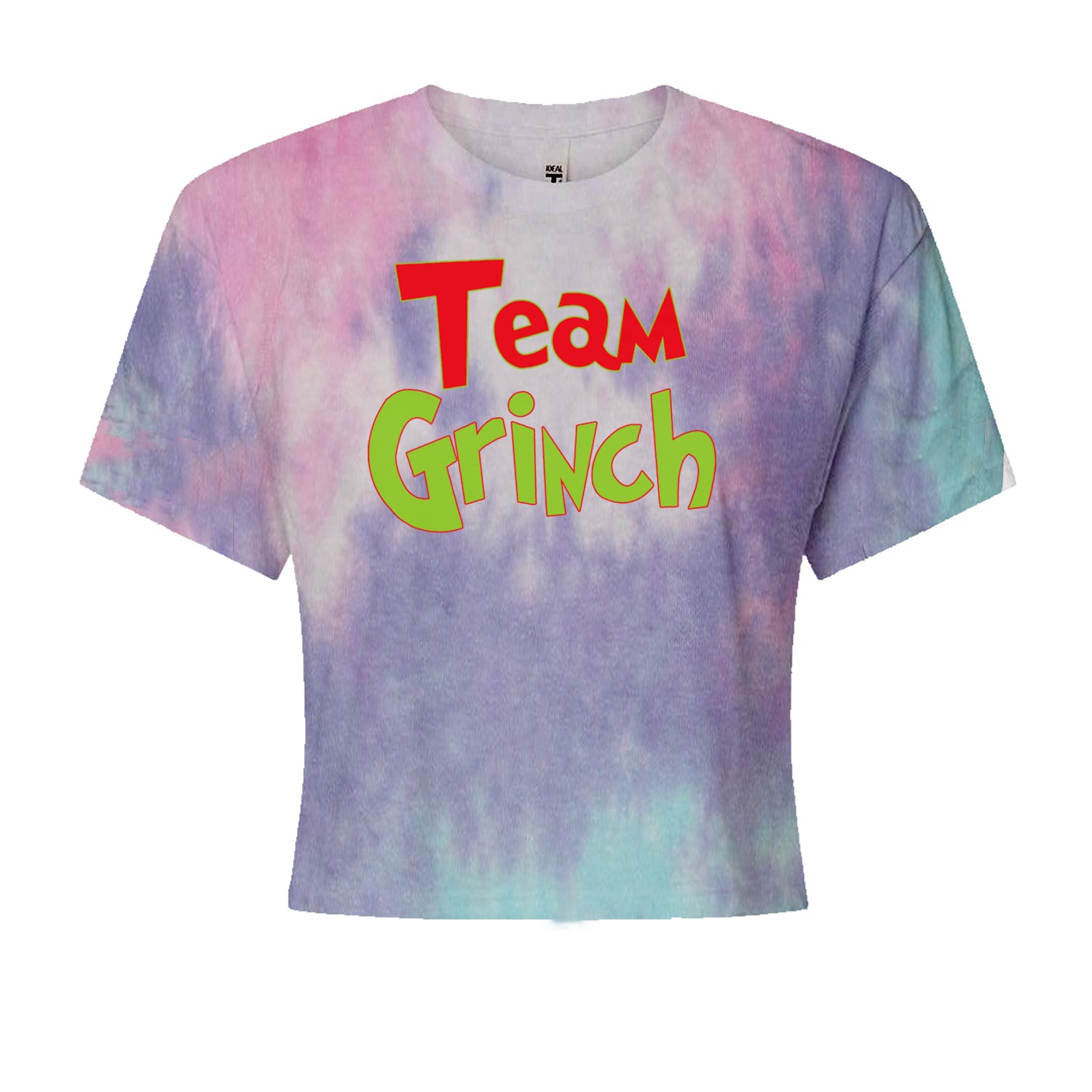 Team Gr-nch Jolly Grinchmas Merry ChristmasCropped T-Shirt Cotton Candy