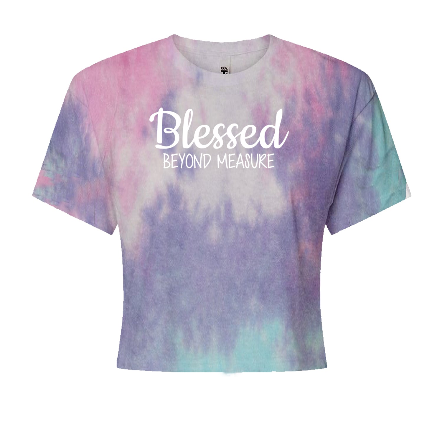 Blessed Beyond Measure Cropped T-Shirt Cotton Candy