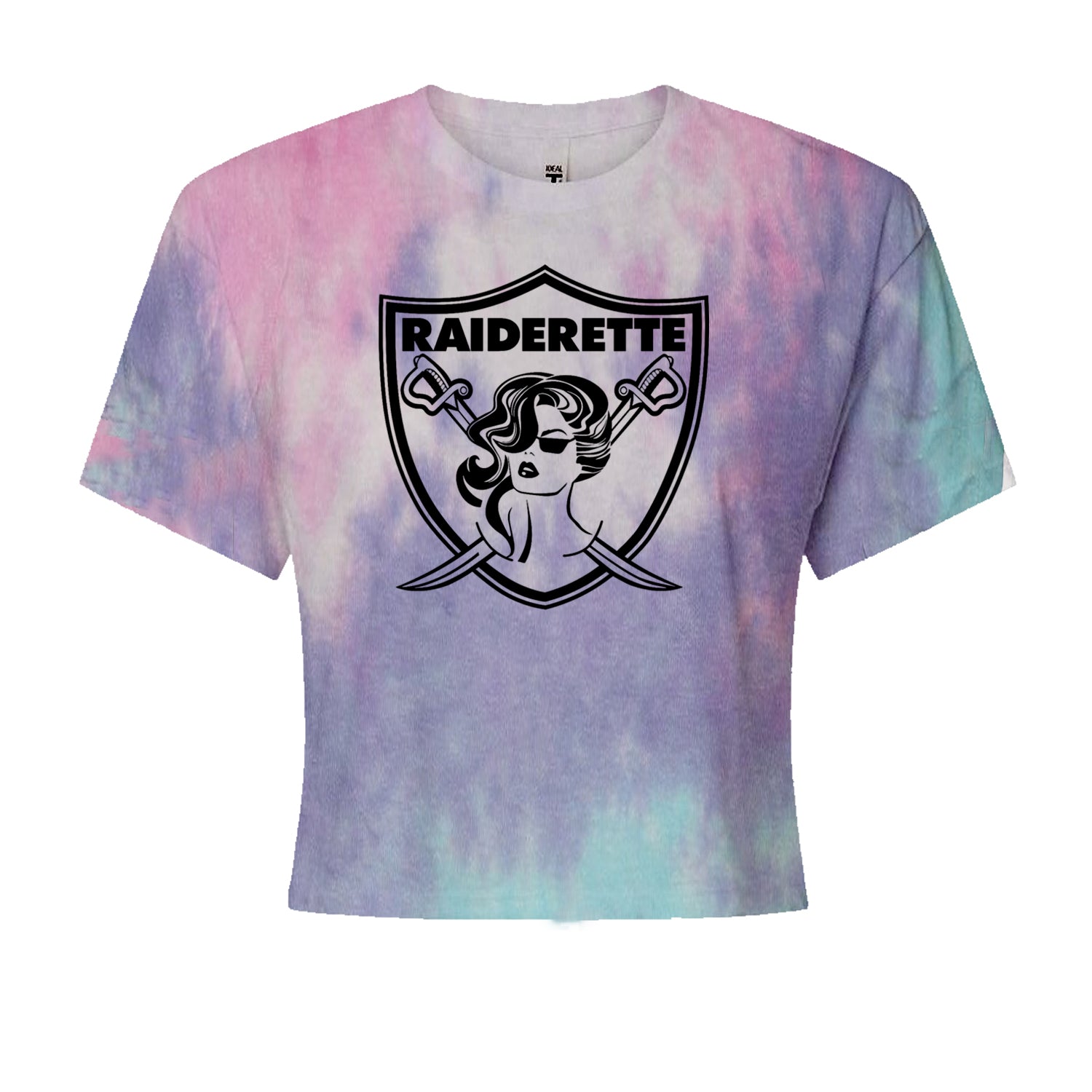 Raiderette Football Gameday Ready Cropped T-Shirt Cotton Candy