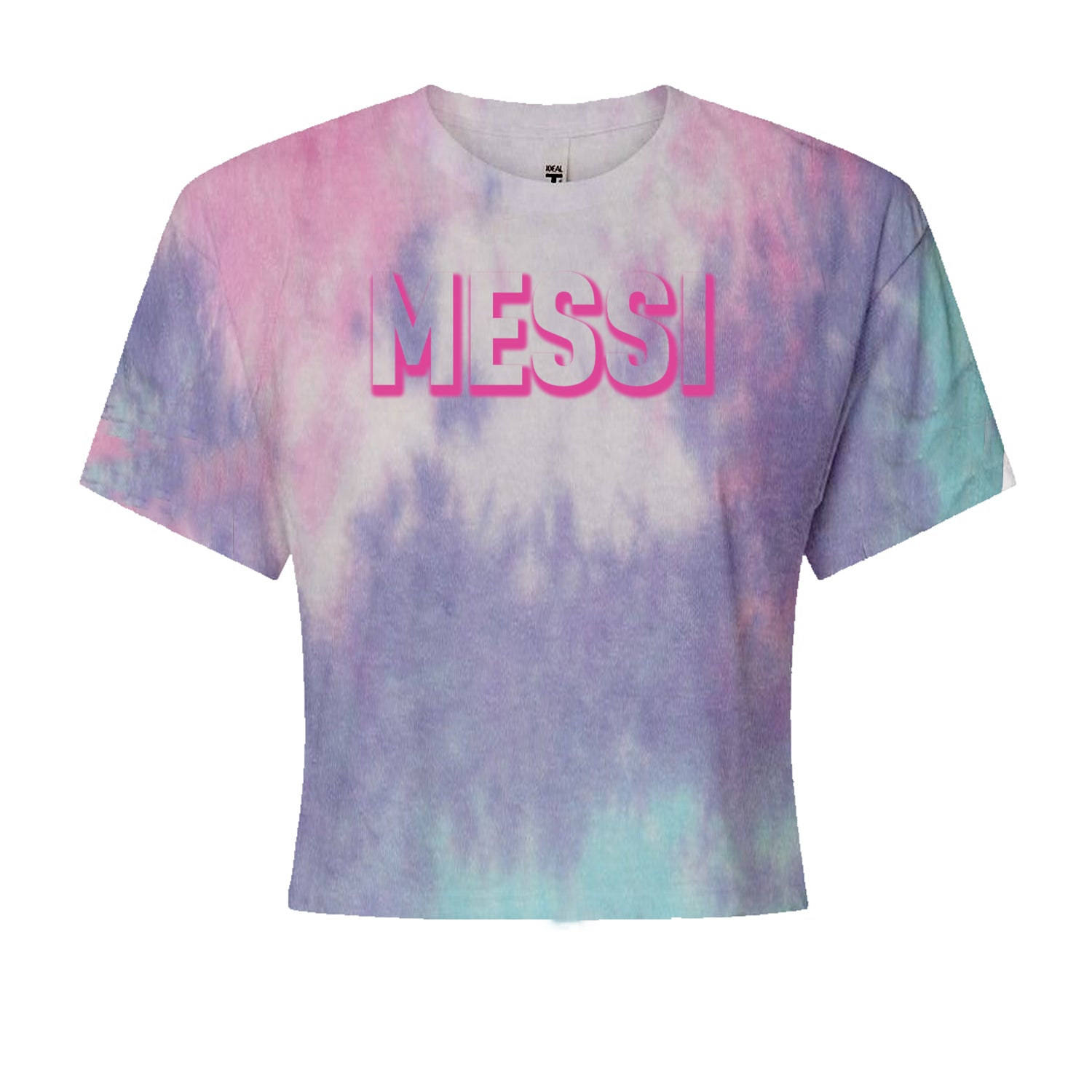 Messi OUTLINE Miami Futbol Cropped T-Shirt Cotton Candy