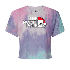 The North Pole Santa FaceCropped T-Shirt Cotton Candy