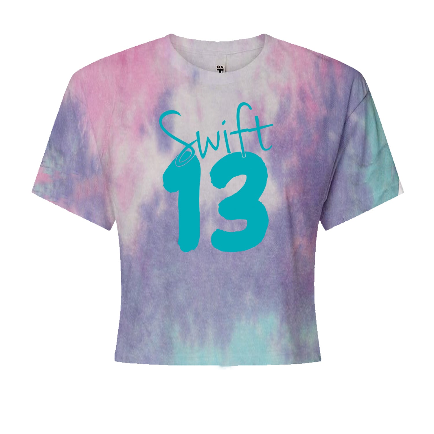 13 Swift 13 Lucky Number Era TTPD Cropped T-Shirt Cotton Candy