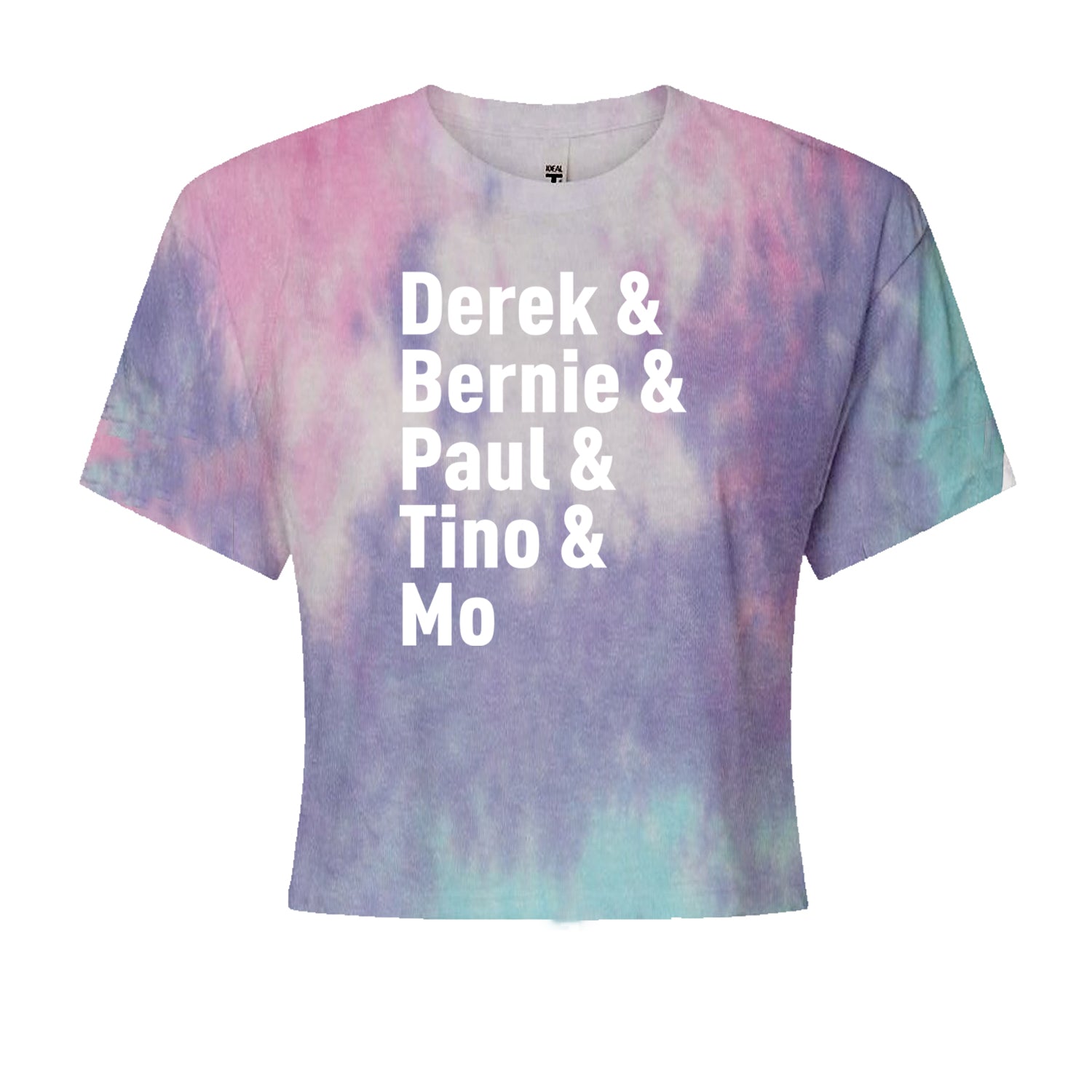 Derek & Bernie & Paul & Tino & Mo Cropped T-Shirt Cotton Candy