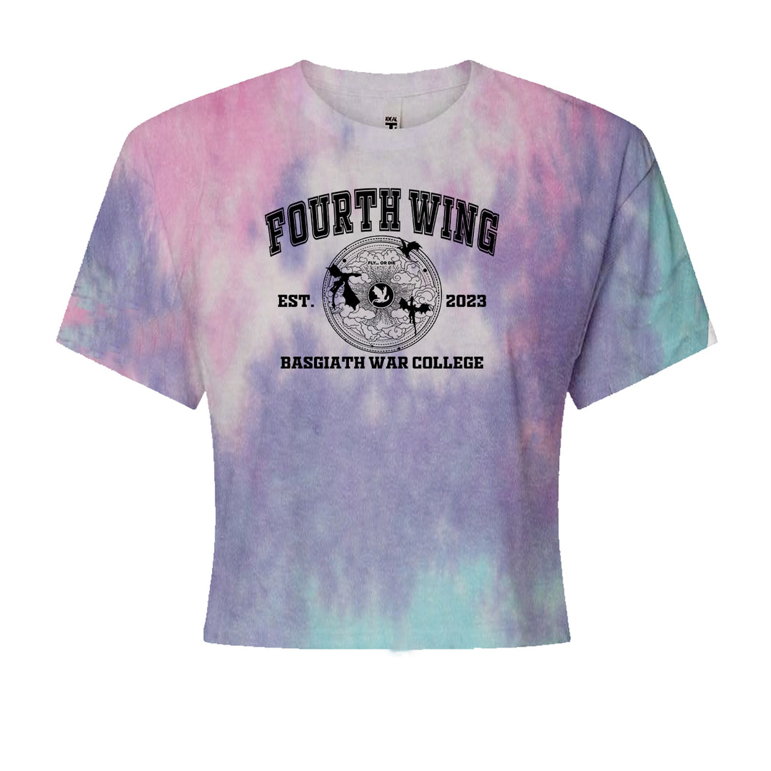 Fourth Wing Basgiath War College Cropped T-Shirt Cotton Candy