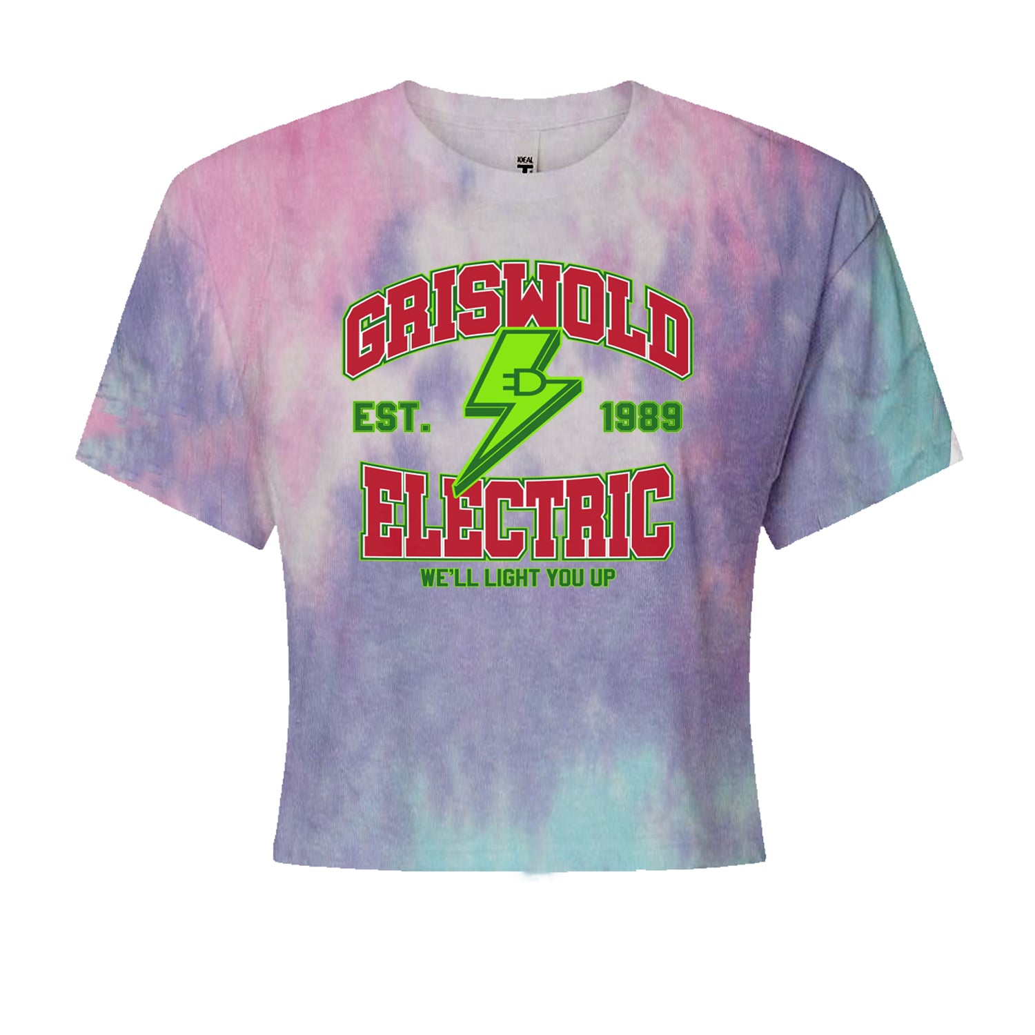 Griswold Electric We'll Light You UpCropped T-Shirt Cotton Candy