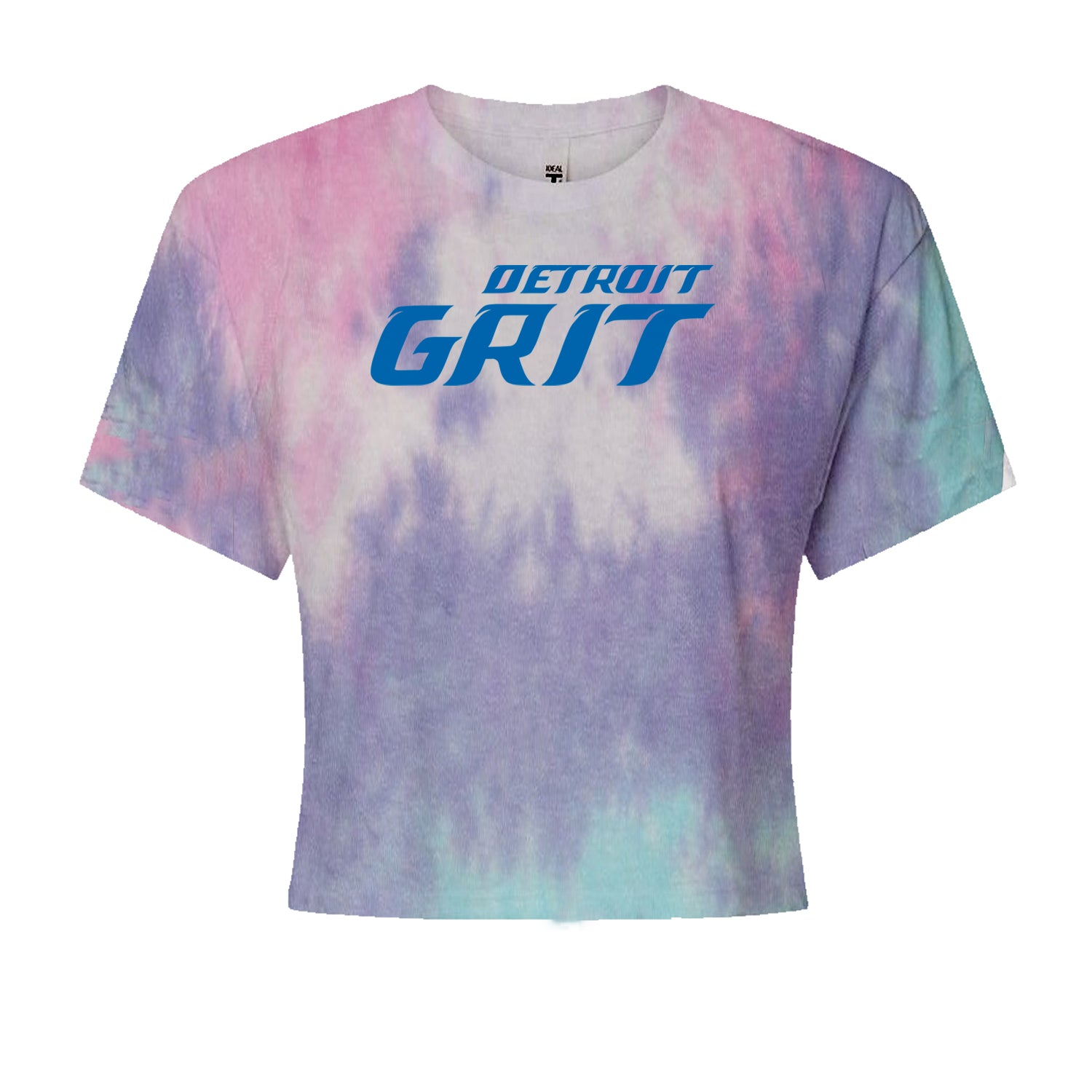 Grit Detroit Football Hard Knocks Cropped T-Shirt Cotton Candy