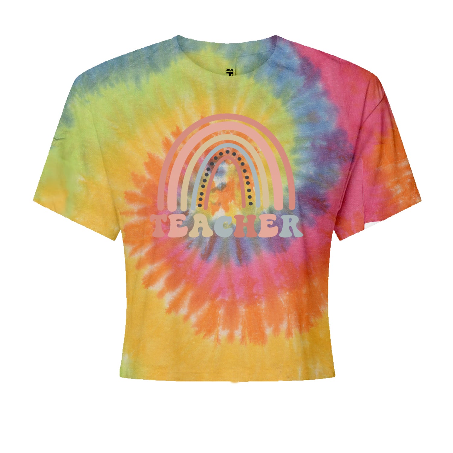 Teacher Pastel RainbowCropped T-Shirt Eternity