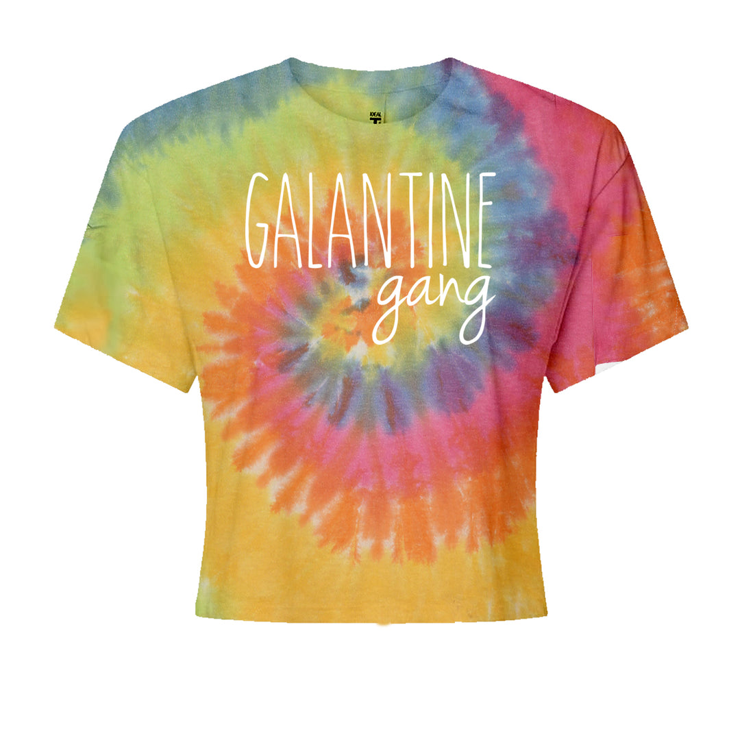 Galentine Gang Valentine's Shirt graphic on Women's Boxy Crop T-Shirt in Eternity