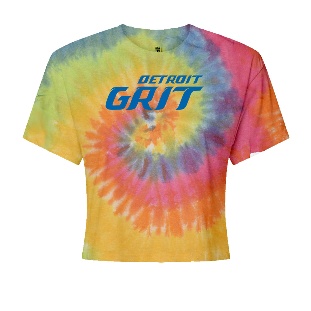 Grit Detroit Football Hard Knocks Cropped T-Shirt Eternity