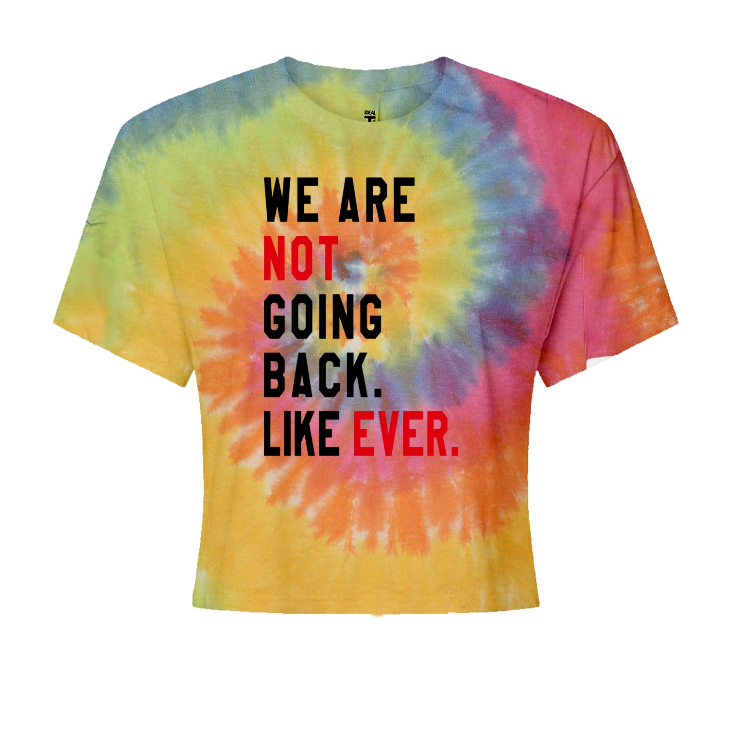 We Are Not Going Back Like Ever Vote For Kamala Cropped T-Shirt Heather Grey