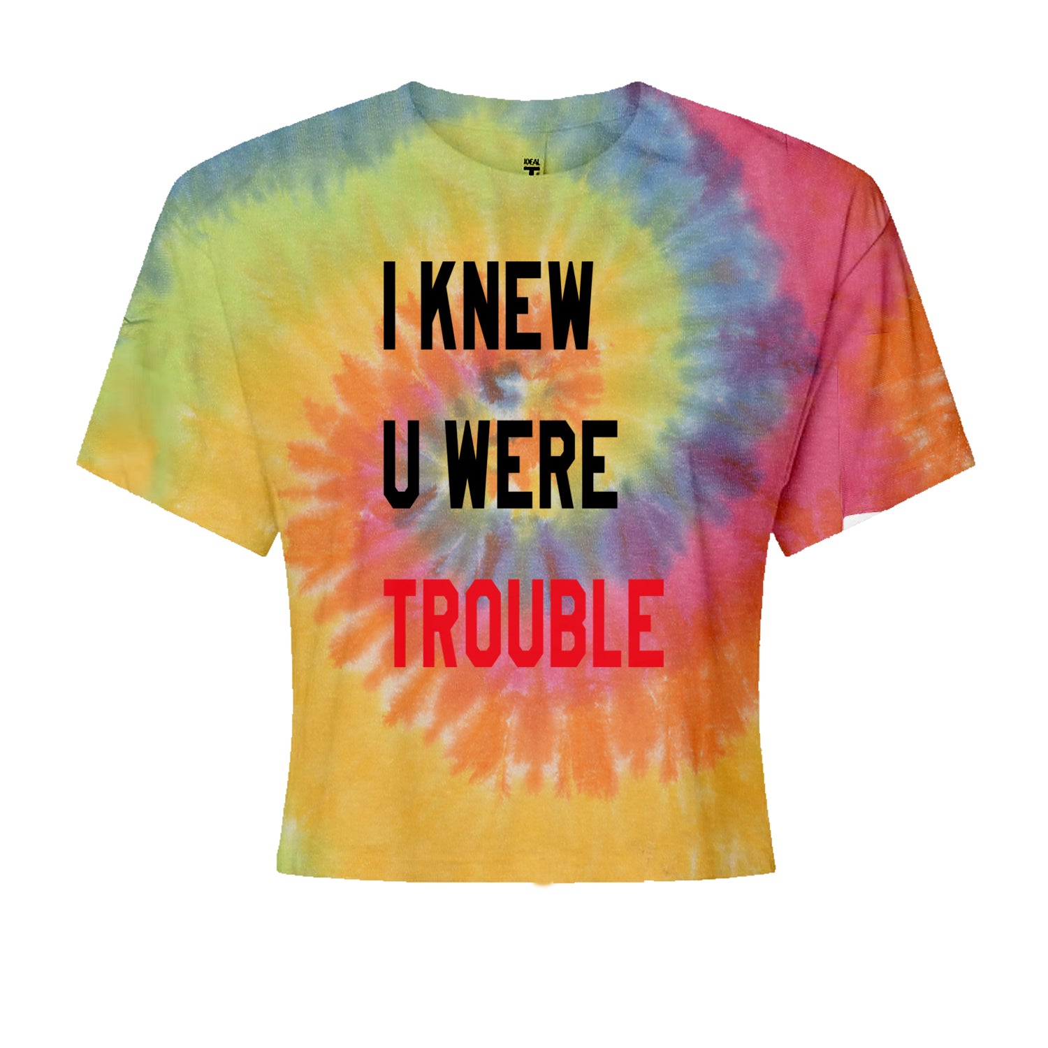 I Knew You Were Trouble New TTPD Era Cropped T-Shirt Heather Grey