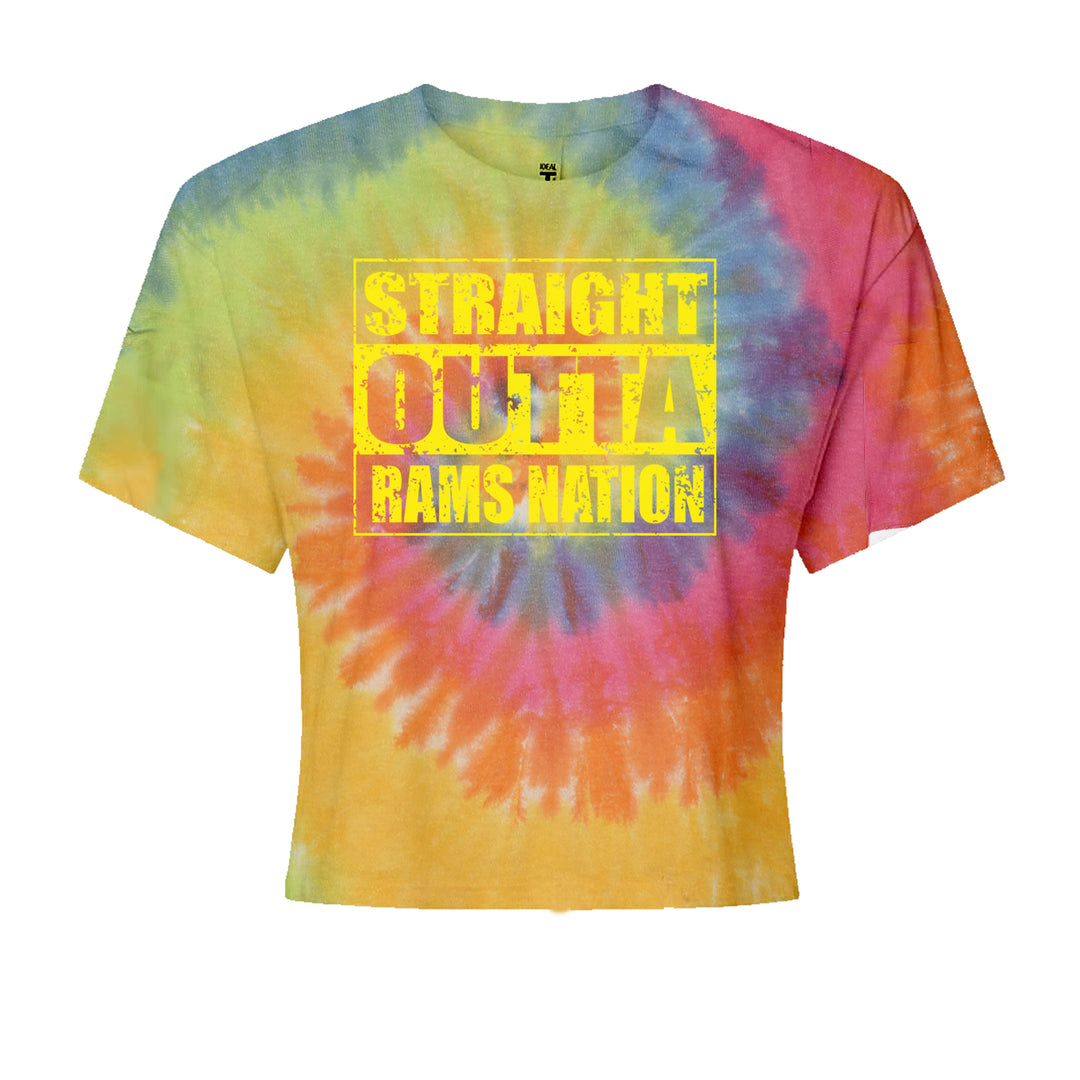 Straight Outta Rams Nation   Cropped T-Shirt Eternity