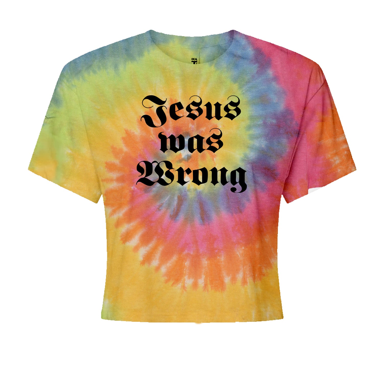 Jesus Was Wrong Little Miss Sunshine Cropped T-Shirt Heather Grey