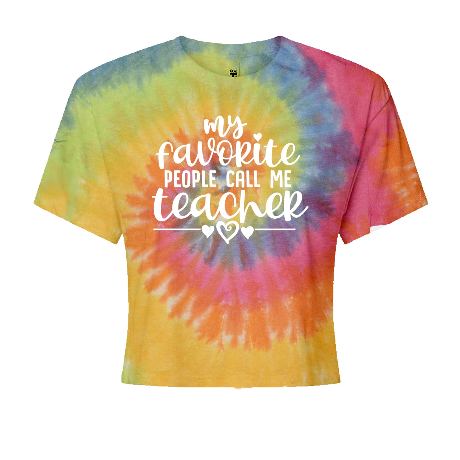 My Favorite People Call Me Teacher Cropped T-Shirt Eternity