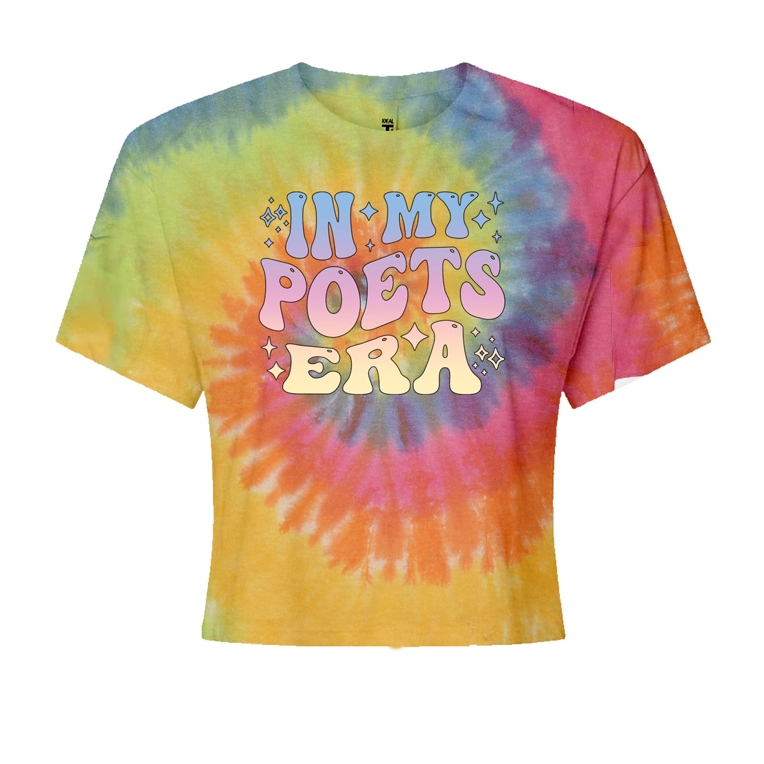 In My Poet Era Tie Dye TTPD Music Cropped T-Shirt