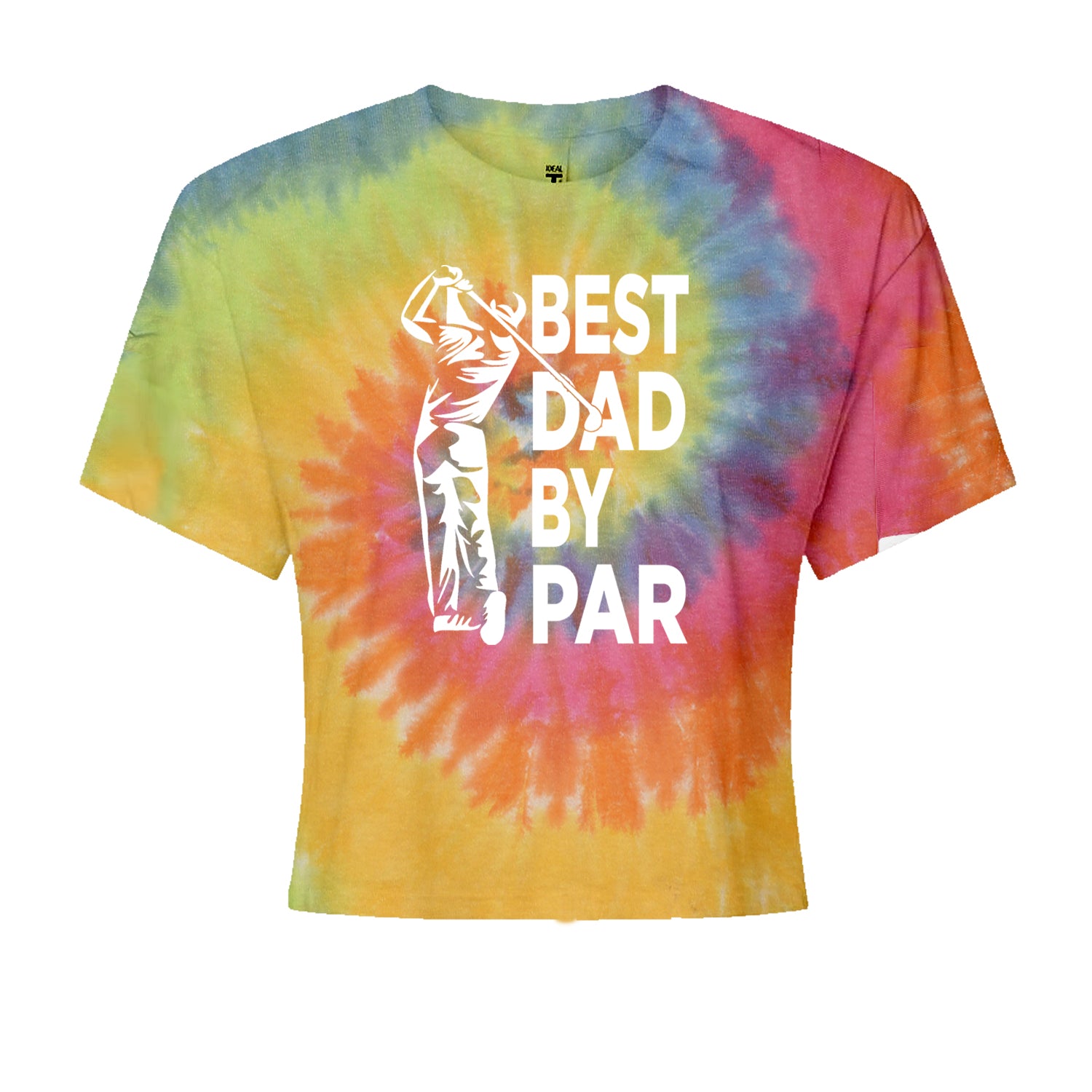 Best Dad By Par Golfing Gift For Father Cropped T-Shirt Eternity