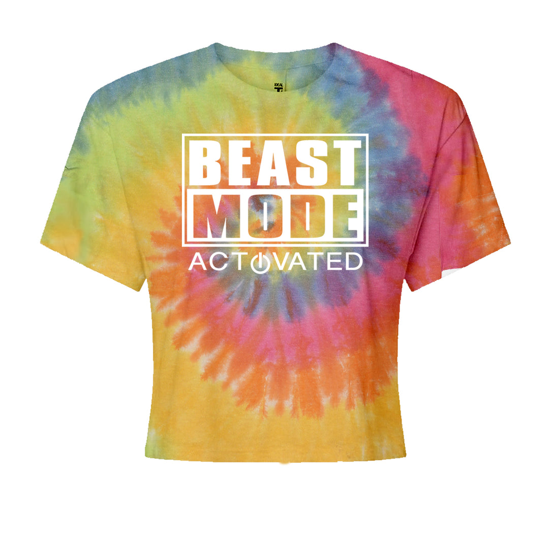 Activated Beast Mode Workout Gym Clothing Cropped T-Shirt Eternity