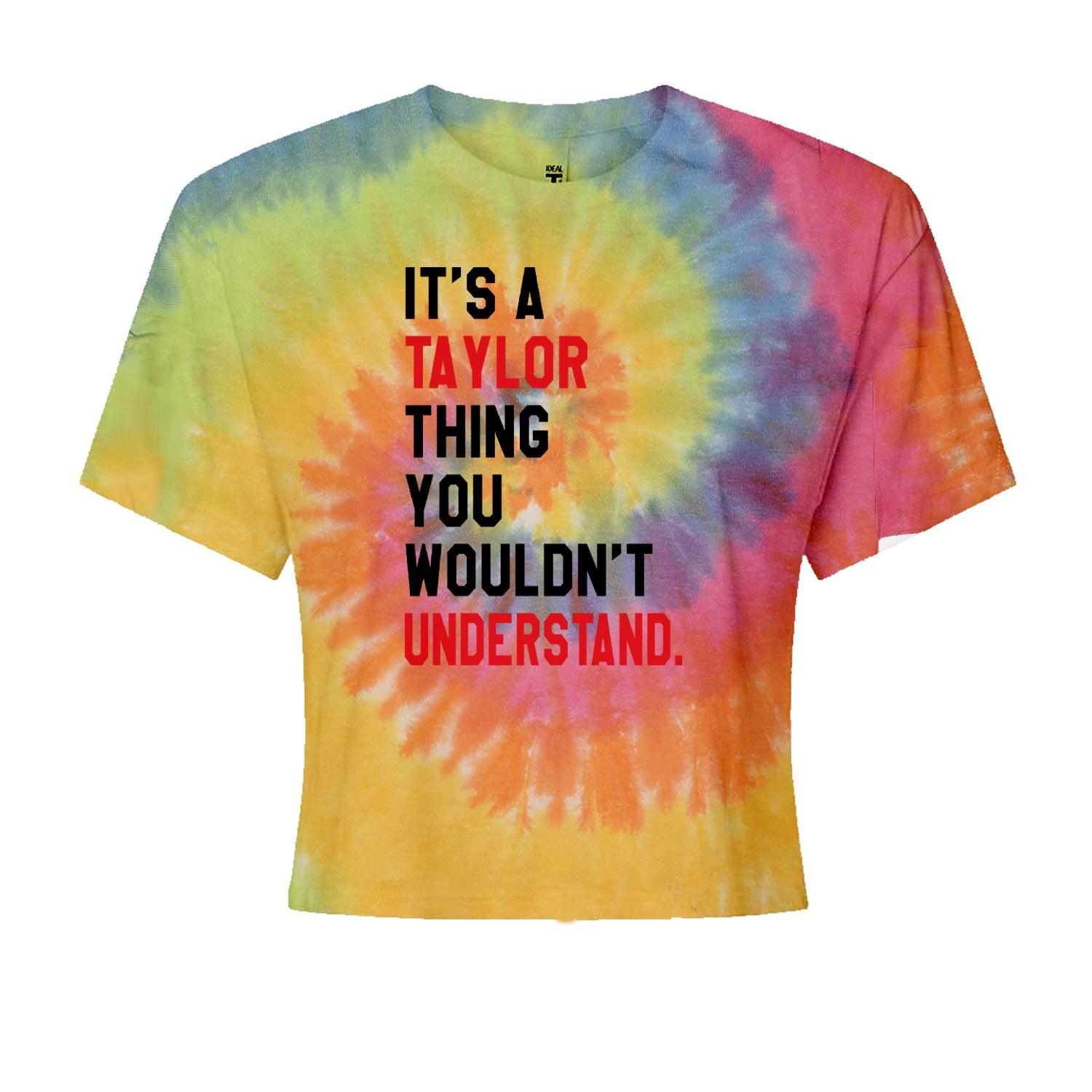 You Wouldn't Understand It's A Taylor Thing TTPD Cropped T-Shirt Heather Grey