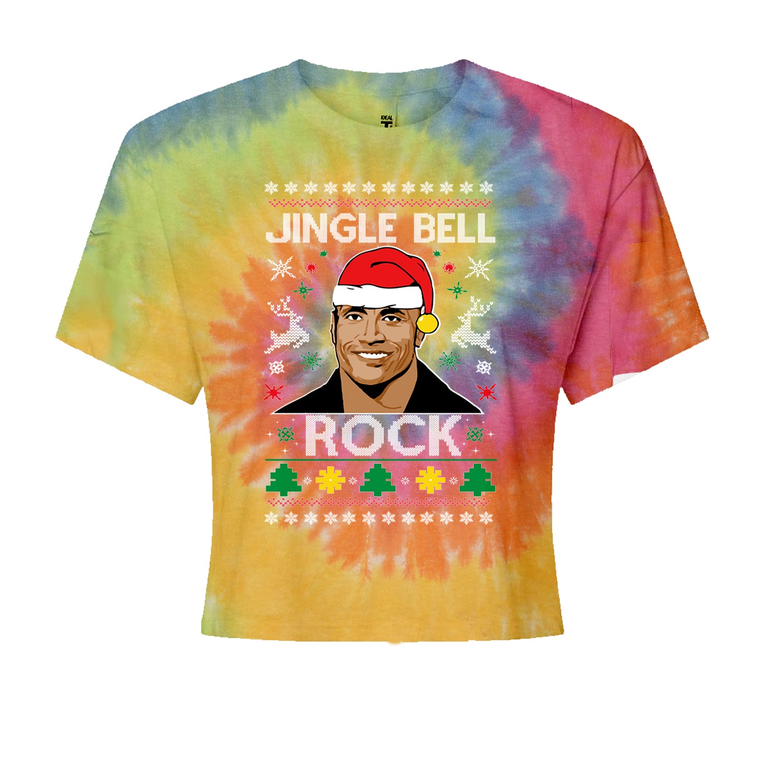 Jingle Bell Rock Ugly Christmas Cropped T-Shirt Eternity