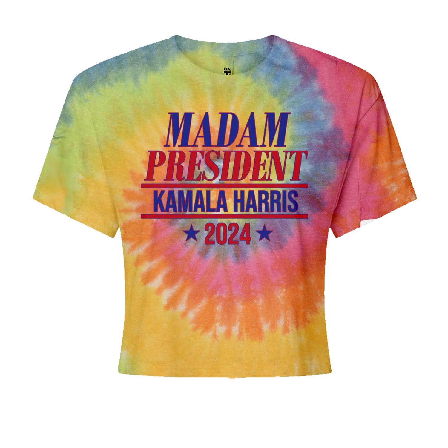 Madam President - Support kamala Harris For President 2024 Cropped T-Shirt Heather Grey