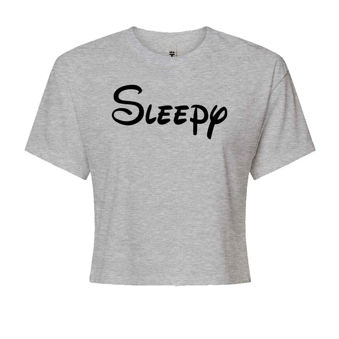 Sleepy - 7 Dwarfs Costume Cropped T-Shirt