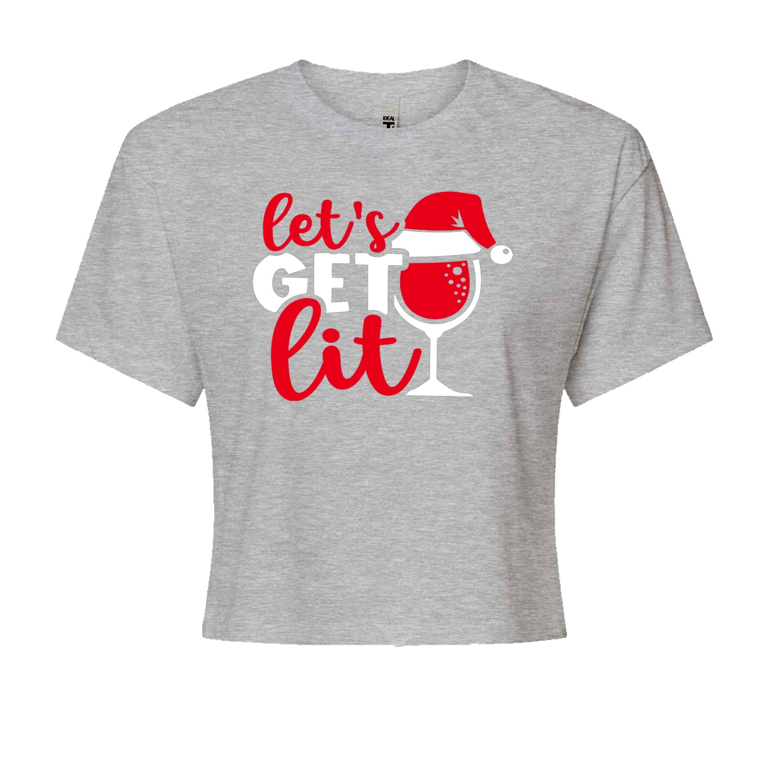 Let’s Get Lit Cropped T-Shirt Black