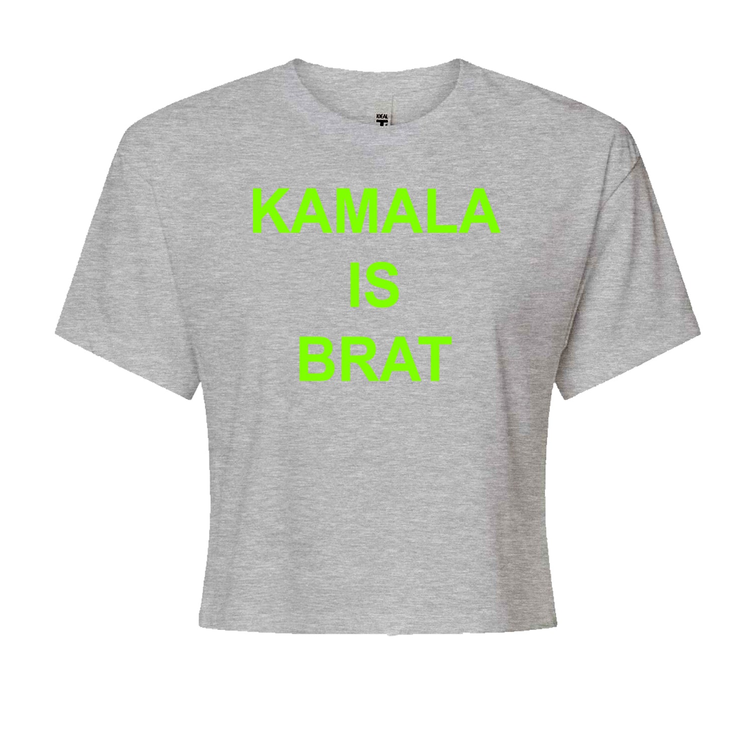 Kamala Is Brat - President Harris 2024 Cropped T-Shirt Black