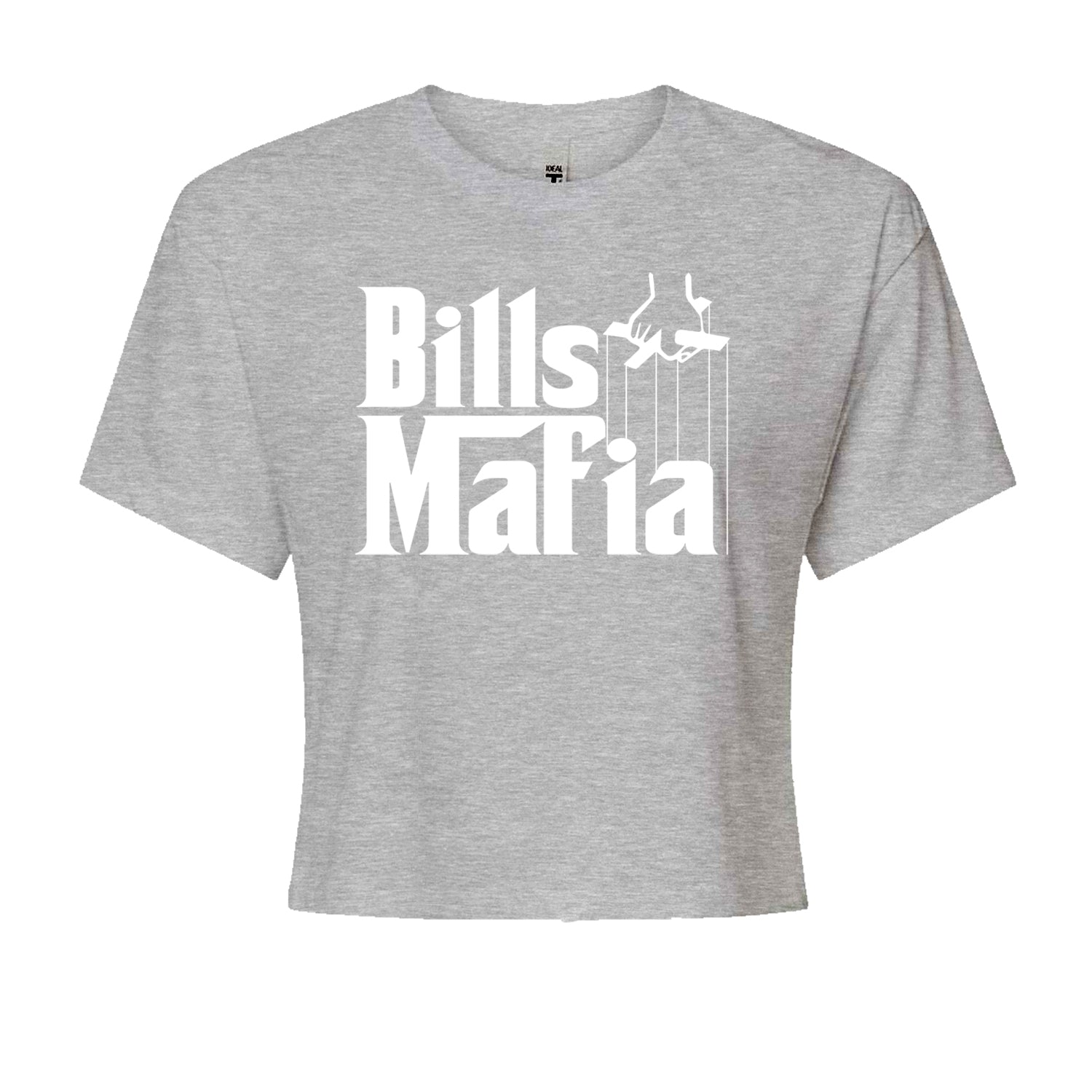 Mafia Bills Mafia Godfather Cropped T-Shirt Heather Grey