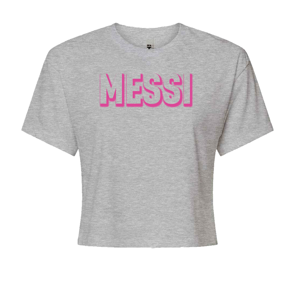 Messi OUTLINE Miami Futbol Cropped T-Shirt Heather Grey