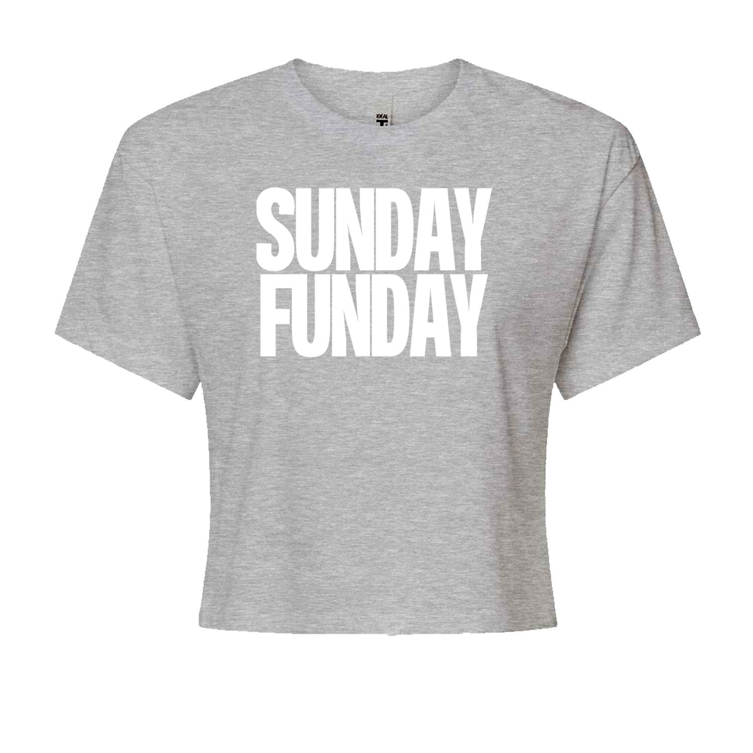 Sunday Funday  Cropped T-Shirt Black