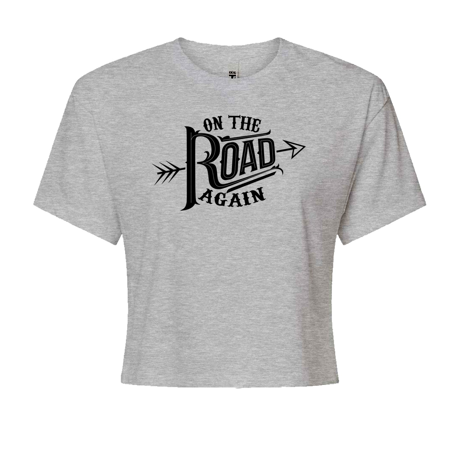 On The Road Again Hippy Country Music Cropped T-Shirt