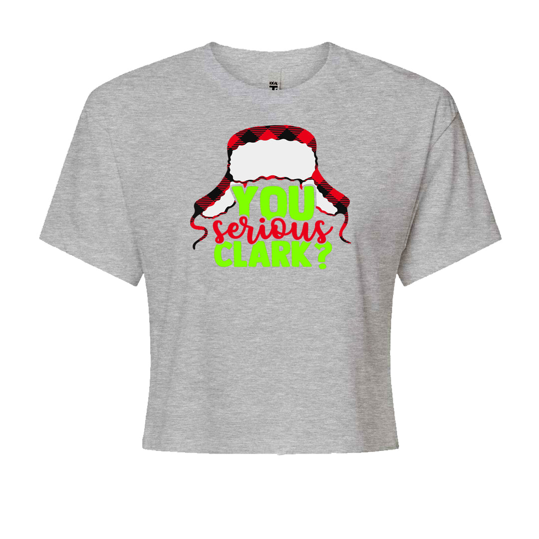 You Serious Clark? GriswoldCropped T-Shirt Heather Grey