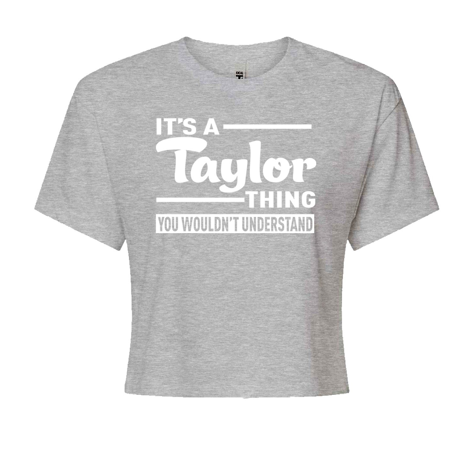 It's A Taylor Thing, You Wouldn't Understand TTPD Cropped T-Shirt Heather Grey