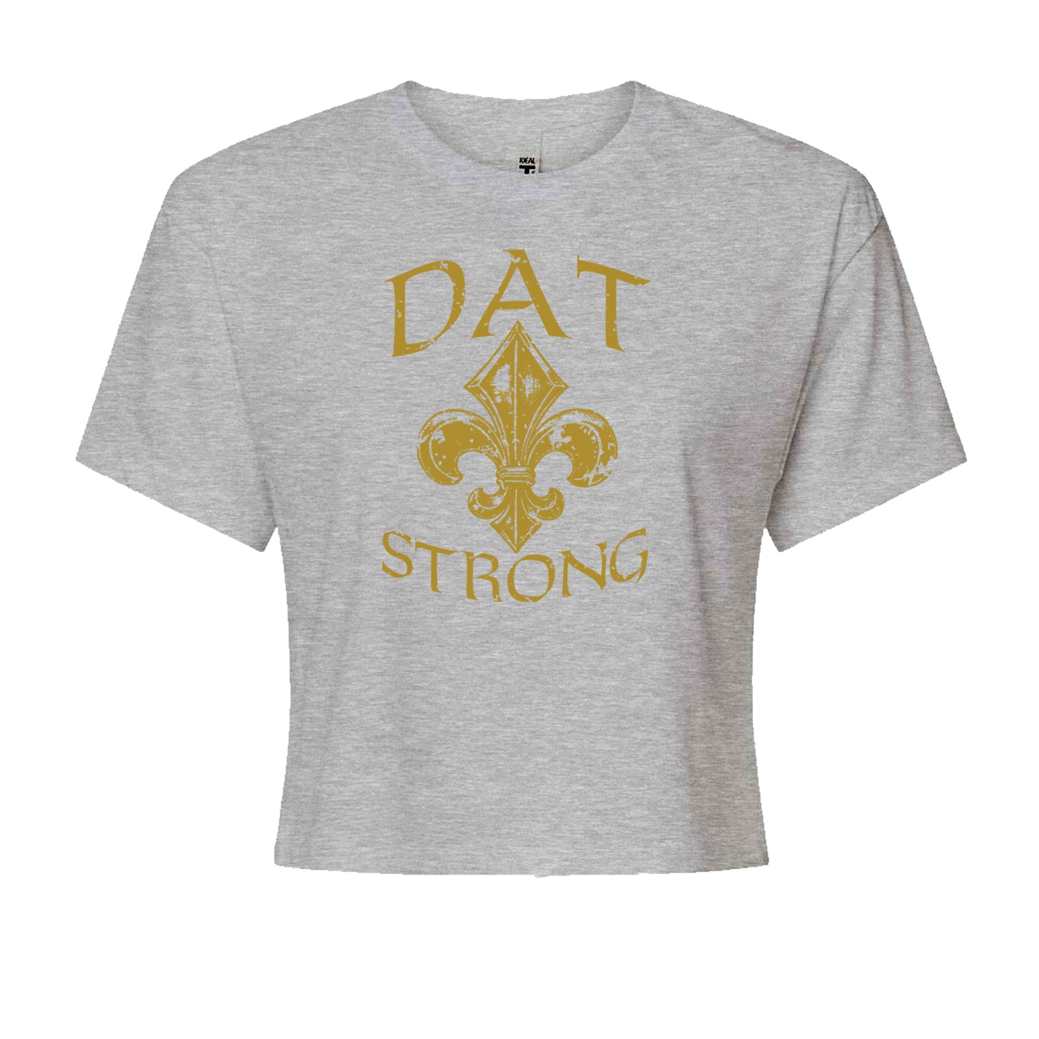 Dat Strong New Orleans   Cropped T-Shirt Black