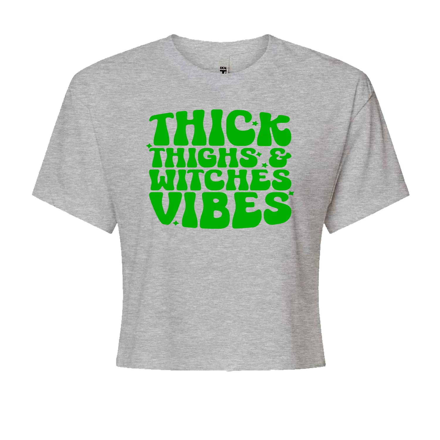 Thick Thighs And Witches Vibes Cropped T-Shirt Black